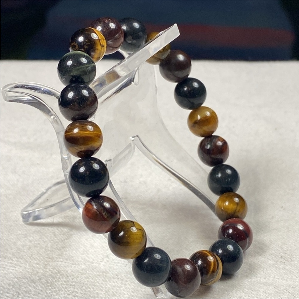 Tricolor Tigers Eye Bracelet 8mm